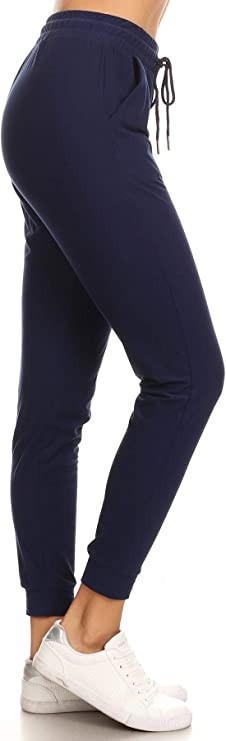 Women's Soft Jogger Pants Drawstring Pockets Lightweight Sweatpants